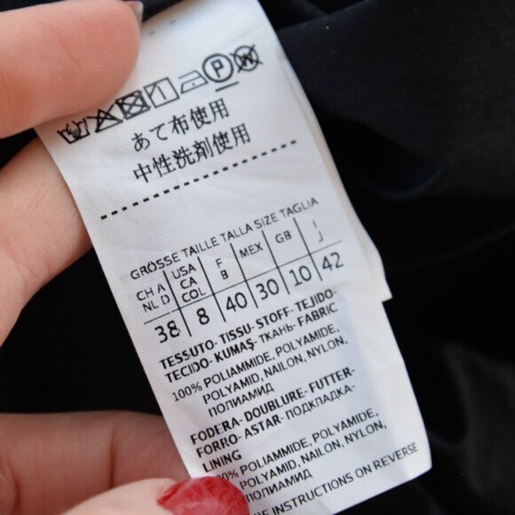 MaxMara Tebe Weekend Black Belted Trenchcoat Sz 8 - Picture 6 of 10